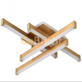 Lustra LED 90W cu Telecomanda Zang 3 Tipuri de Lumini Auriu